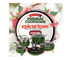 Epicurious Sage Green Cookware Set and Collections
